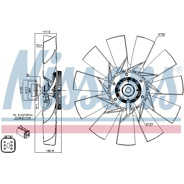 NISSENS FAN CLUTCH TO SUIT SCANIA
