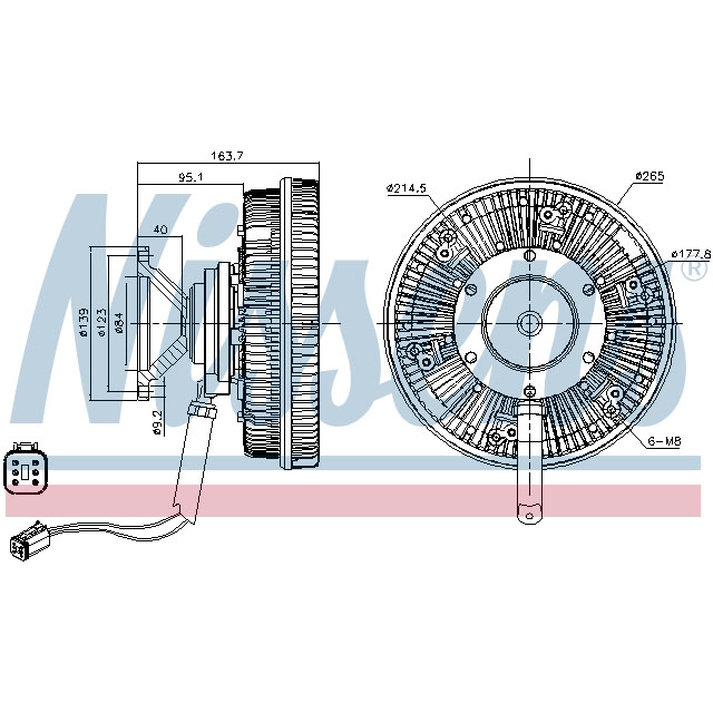 NISSENS FAN CLUTCH TO SUIT SCANIA