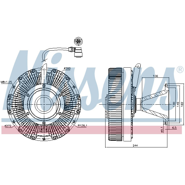 NISSENS FAN CLUTCH TO SUIT MERCEDES