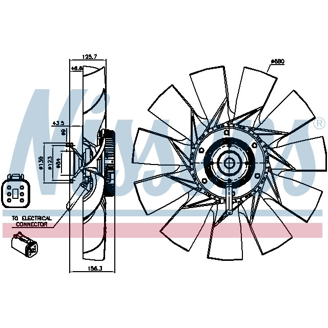 NISSENS FAN CLUTCH TO SUIT SCANIA