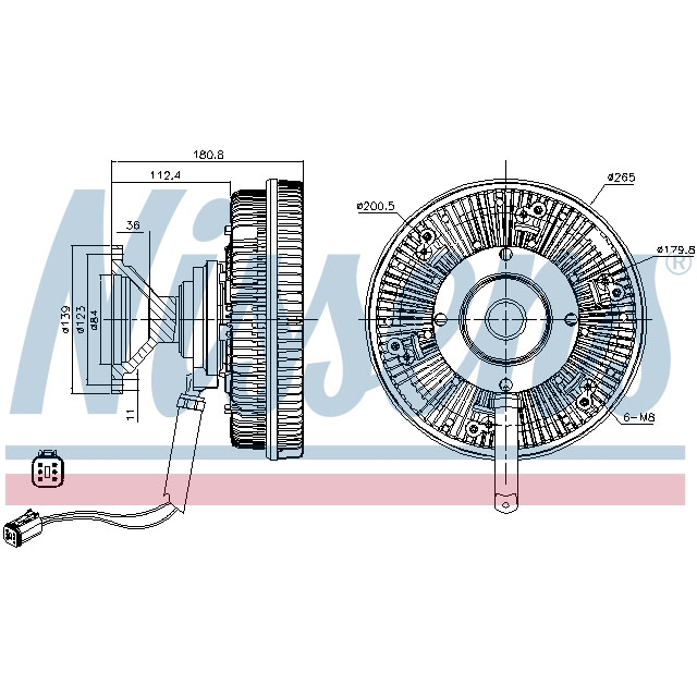 NISSENS FAN CLUTCH TO SUIT SCANIA