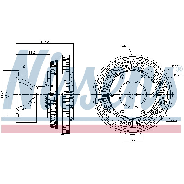 NISSENS FAN CLUTCH TO SUIT SCANIA