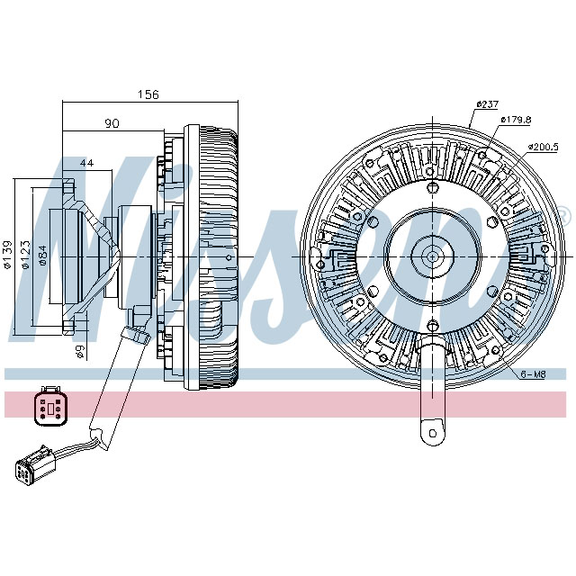 NISSENS FAN CLUTCH TO SUIT SCANIA