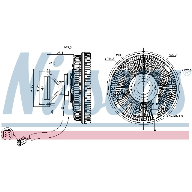 NISSENS FAN CLUTCH TO SUIT SCANIA