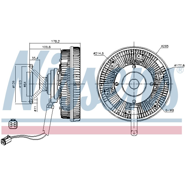 NISSENS FAN CLUTCH TO SUIT SCANIA