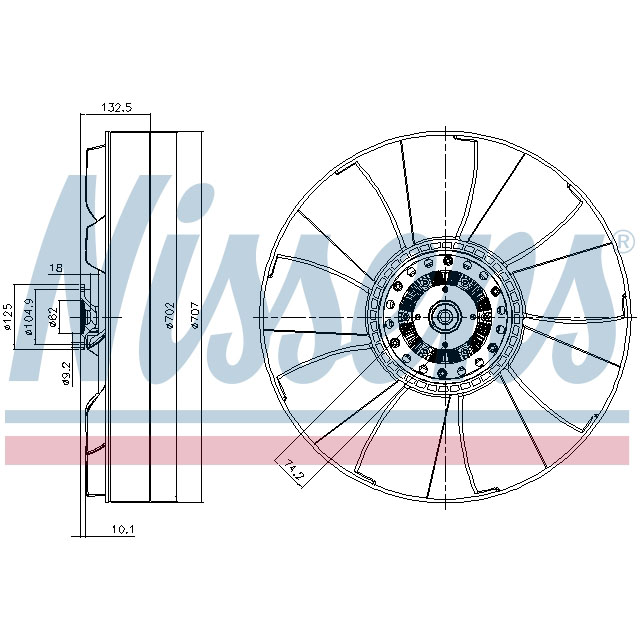 NISSENS FAN CLUTCH TO SUIT IVECO