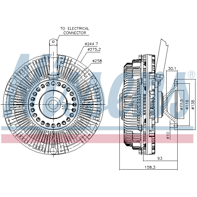 NISSENS FAN CLUTCH TO SUIT DAF