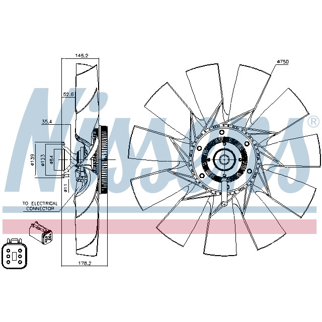 NISSENS FAN CLUTCH TO SUIT SCANIA
