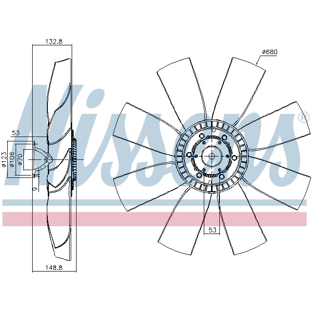 NISSENS FAN CLUTCH TO SUIT SCANIA