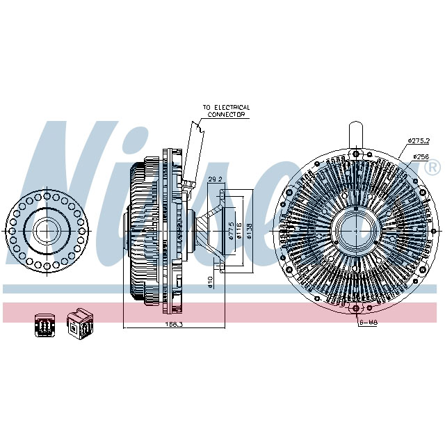 NISSENS FAN CLUTCH TO SUIT DAF