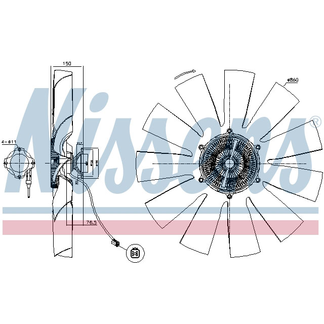 NISSENS FAN CLUTCH TO SUIT SCANIA
