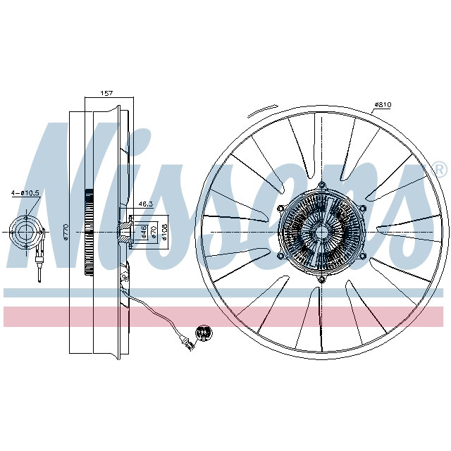 NISSENS FAN CLUTCH TO SUIT MAN