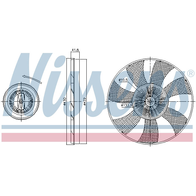 NISSENS FAN CLUTCH TO SUIT LCV