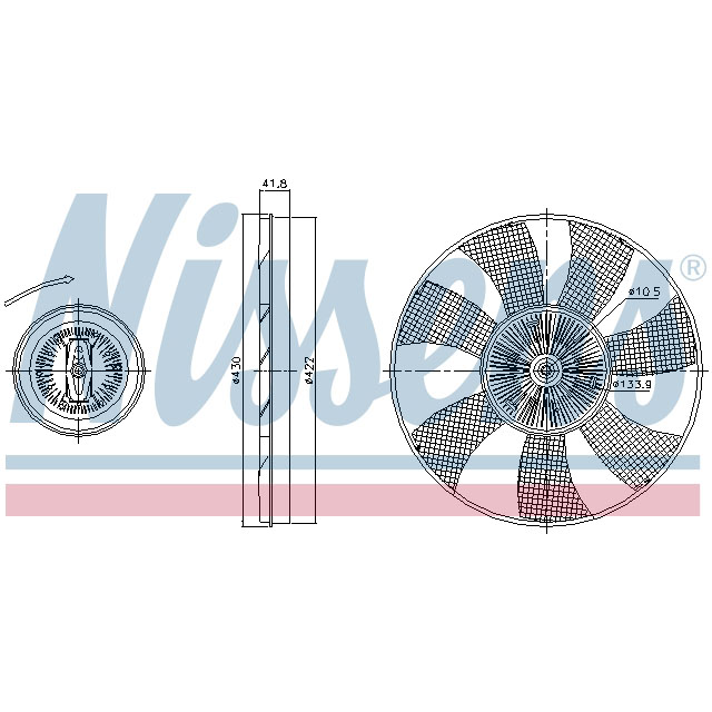 NISSENS FAN CLUTCH TO SUIT LCV