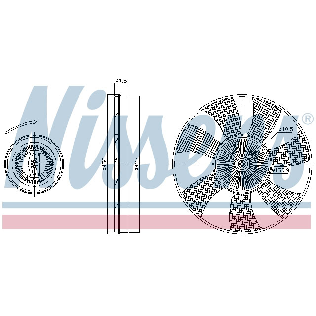 NISSENS FAN CLUTCH TO SUIT LCV