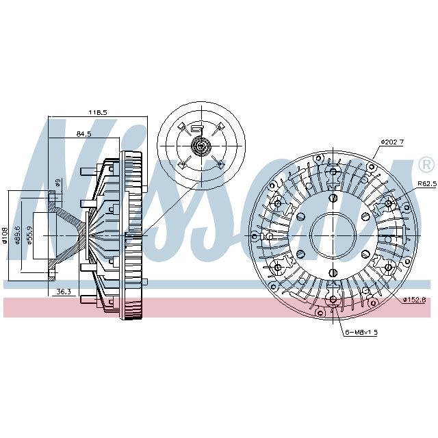 NISSENS FAN CLUTCH TO SUIT MAN