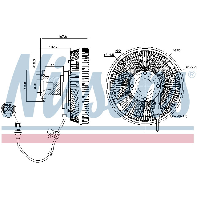 NISSENS FAN CLUTCH TO SUIT MAN