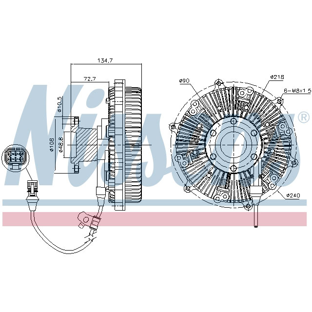 NISSENS FAN CLUTCH TO SUIT MAN