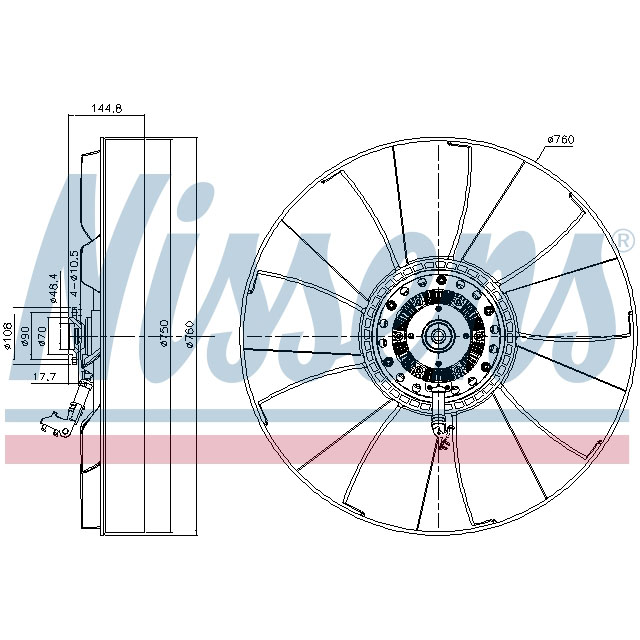 NISSENS FAN CLUTCH TO SUIT MAN