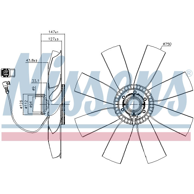 86236 NISSENS FAN CLUTCH TO SUIT VOLVO