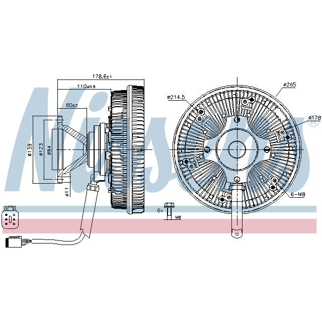 NISSENS FAN CLUTCH TO SUIT SCANIA