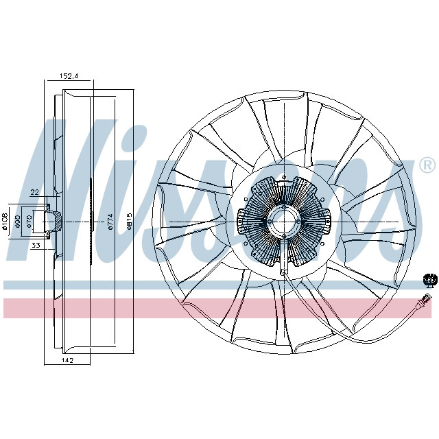 NISSENS FAN CLUTCH TO SUIT MAN