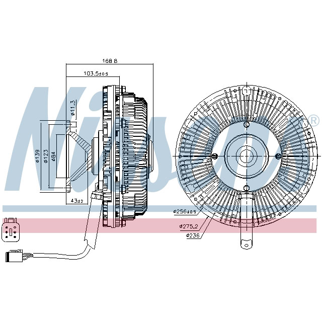 NISSENS FAN CLUTCH TO SUIT SCANIA