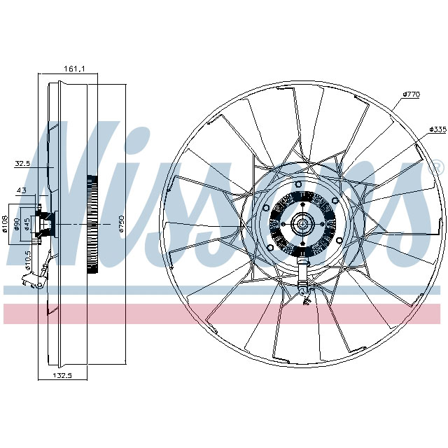 NISSENS FAN CLUTCH TO SUIT MAN
