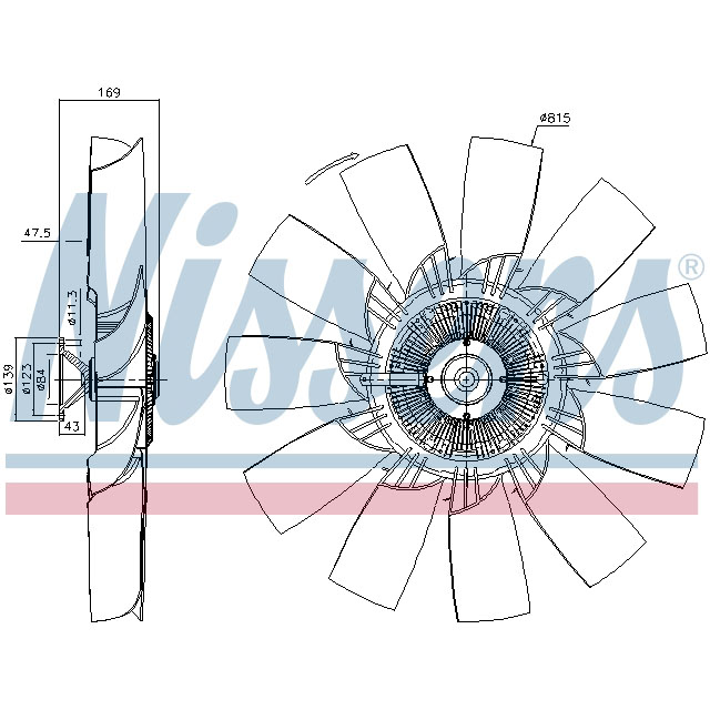 NISSENS FAN CLUTCH TO SUIT SCANIA