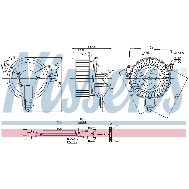 NISSENS BLOWER TO SUIT LCV