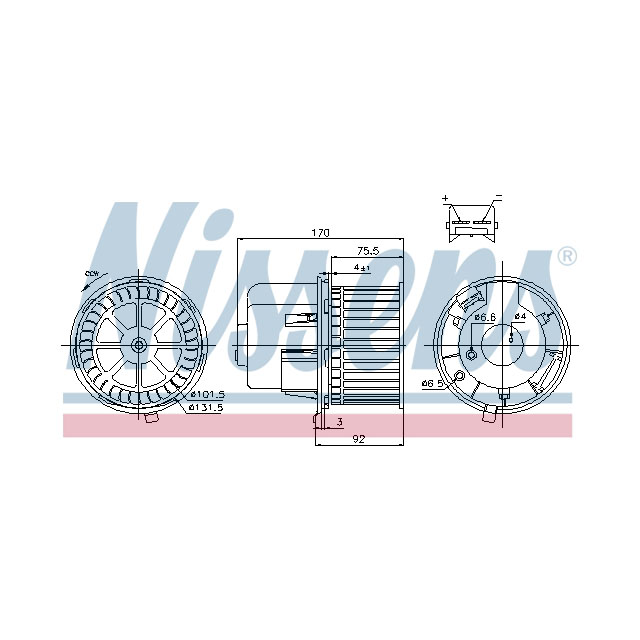 87061 NISSENS BLOWER TO SUIT LCV