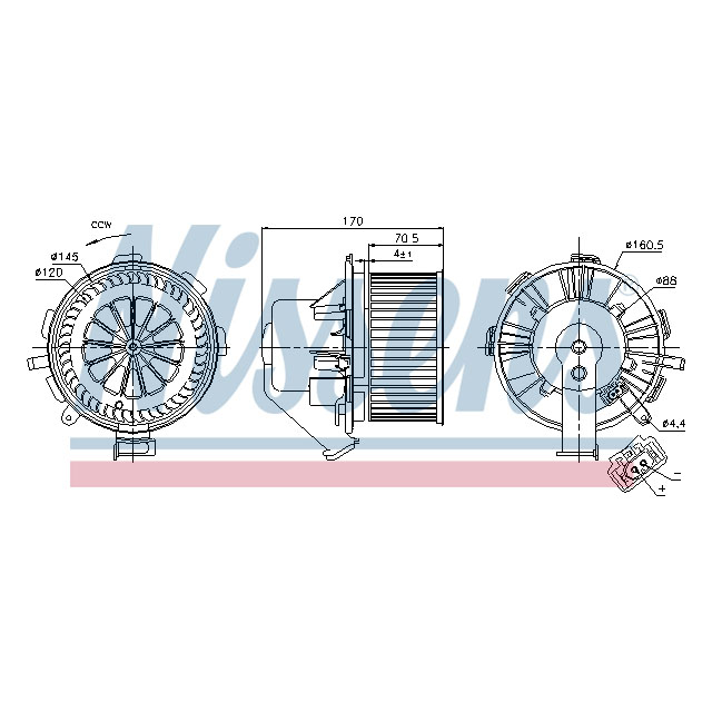 87105 NISSENS BLOWER TO SUIT LCV