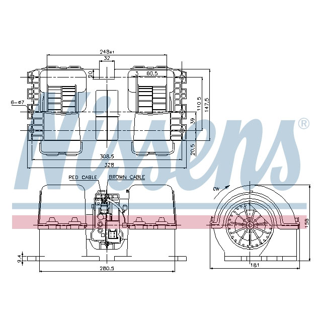 87133 NISSENS BLOWER TO SUIT MAN
