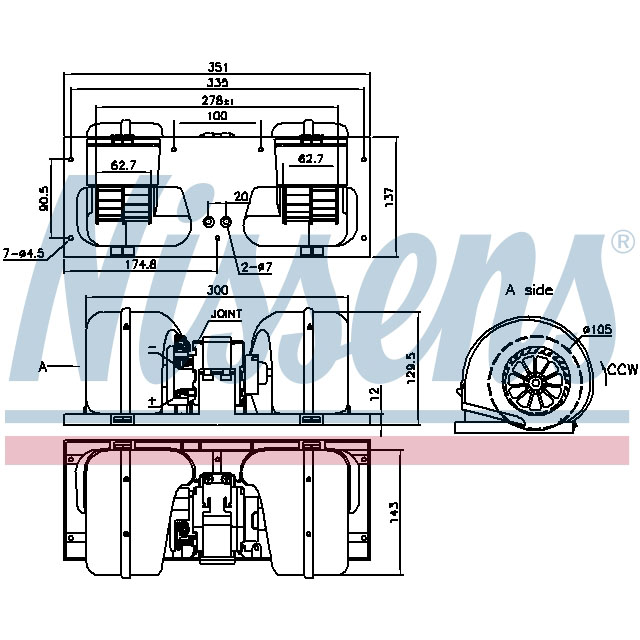 NISSENS BLOWER TO SUIT DAF