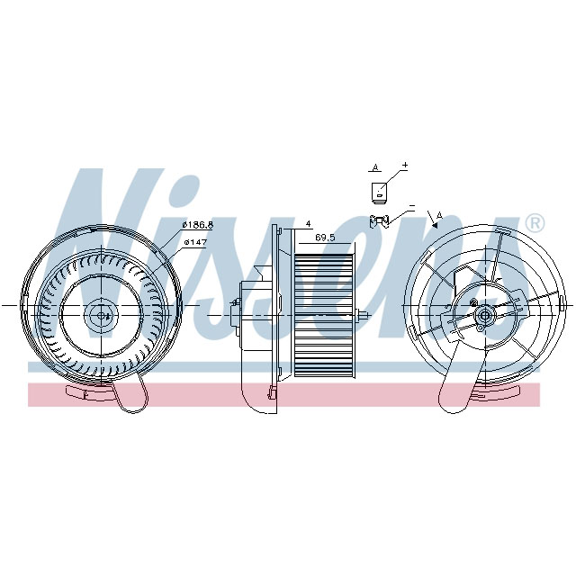 87145 NISSENS BLOWER TO SUIT MERCEDES