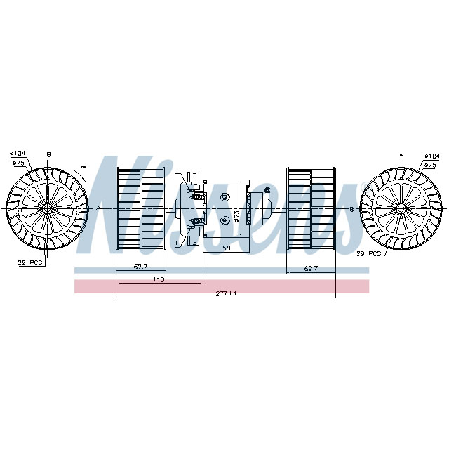 NISSENS BLOWER TO SUIT VOLVO