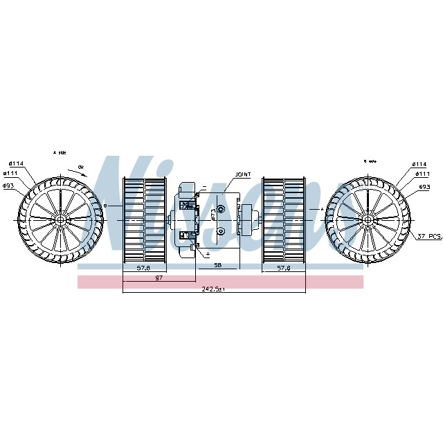NISSENS BLOWER TO SUIT MERCEDES