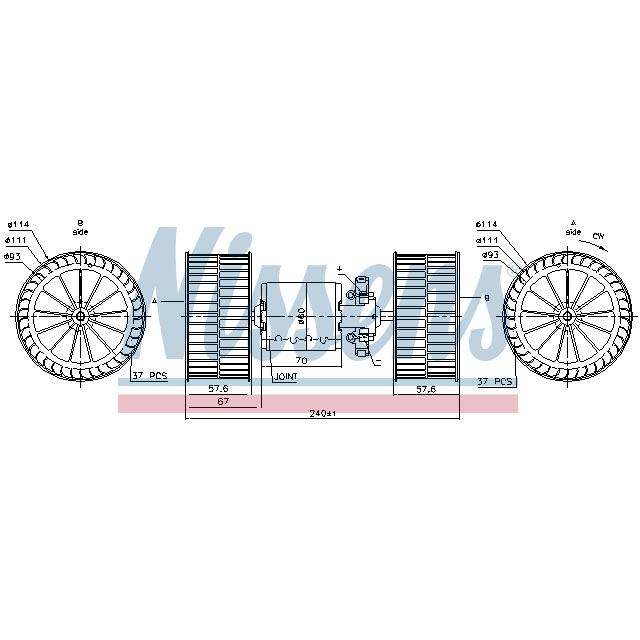 NISSENS BLOWER TO SUIT MERCEDES