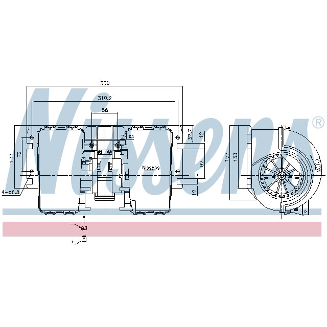 NISSENS BLOWER TO SUIT MERCEDES