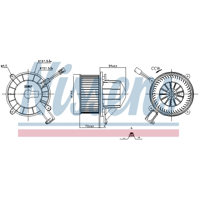 NISSENS BLOWER TO SUIT MERCEDES