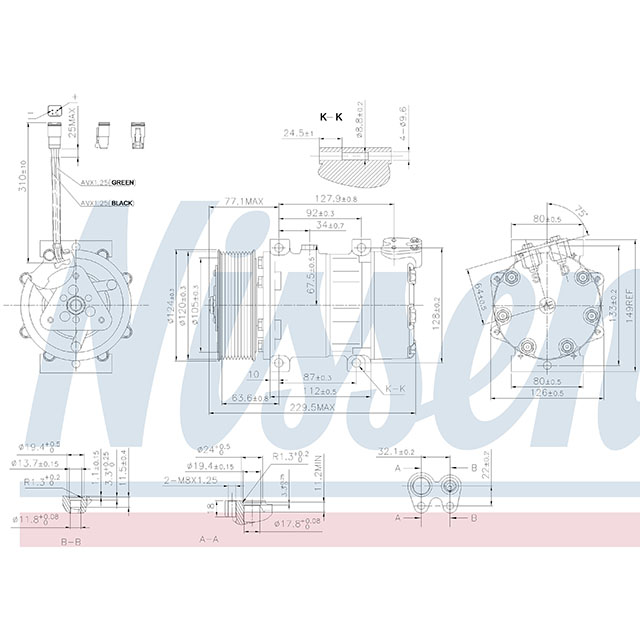 NISSENS COMPRESSOR TO SUIT SCANIA