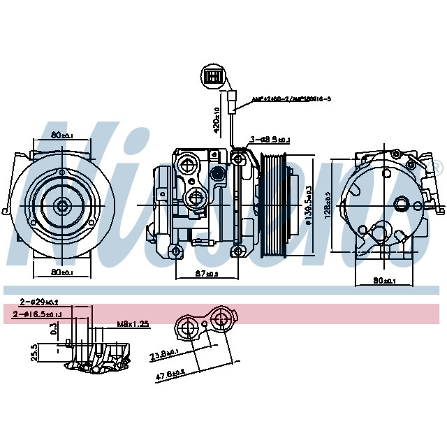 NISSENS COMPRESSOR TO SUIT MERCEDES