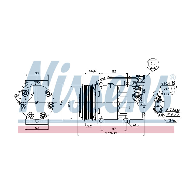 89035 NISSENS COMPRESSOR TO SUIT SCANIA