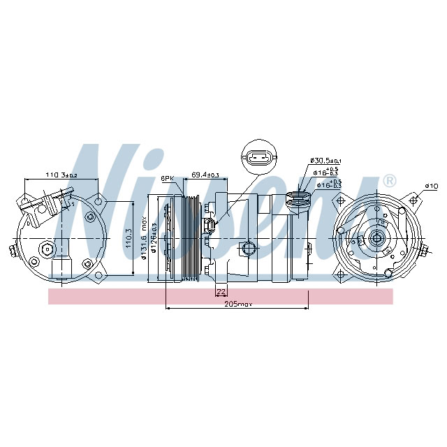 NISSENS COMPRESSOR TO SUIT LCV