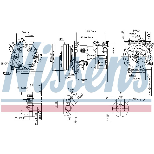 NISSENS COMPRESSOR TO SUIT LCV
