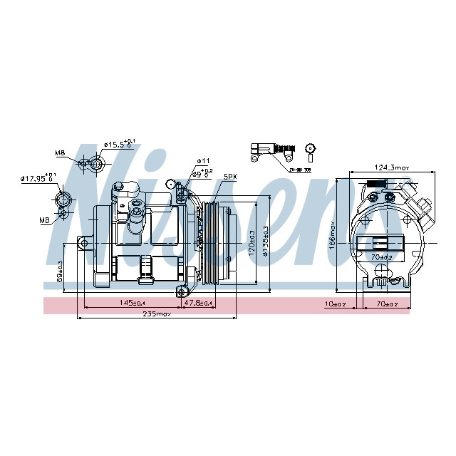 NISSENS COMPRESSOR TO SUIT LCV