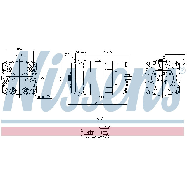 NISSENS COMPRESSOR TO SUIT RENAULT