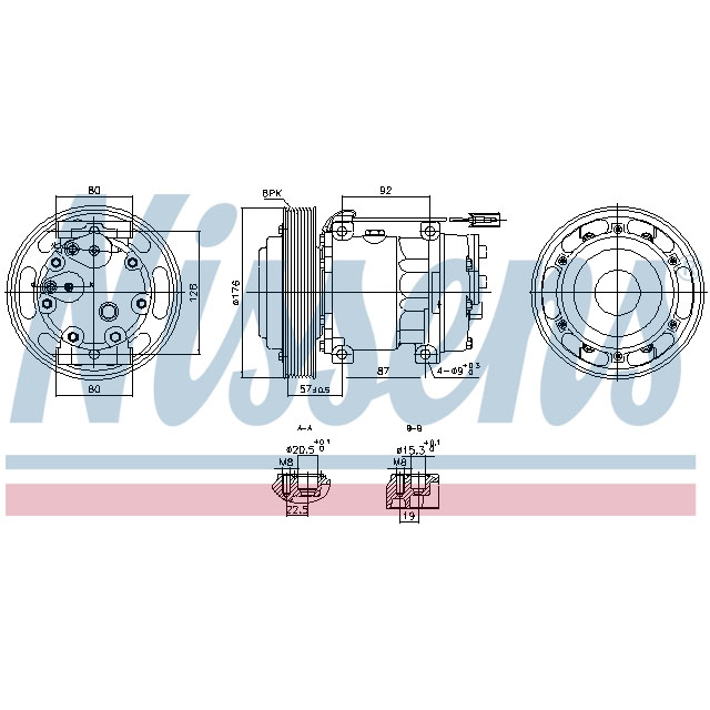 NISSENS COMPRESSOR TO SUIT VOLVO