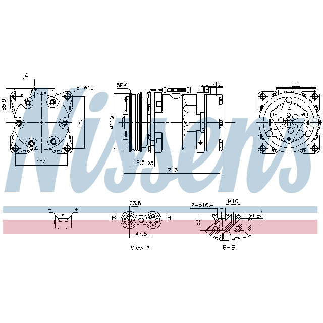 NISSENS COMPRESSOR TO SUIT LCV