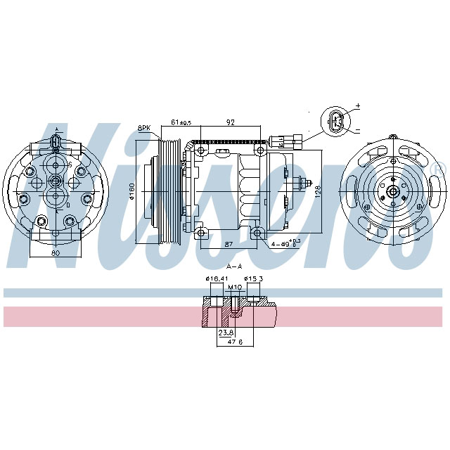 NISSENS COMPRESSOR TO SUIT DAF